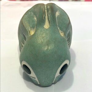 Vintage Isabel Bloom Green Concrete Rabbit Bunny Sculpture